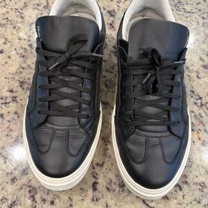 Salvatore Ferragamo Black and White Sneakers